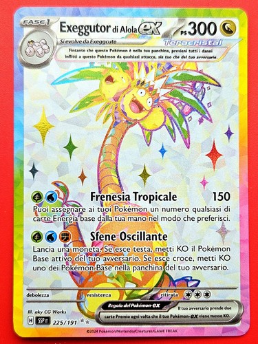 Carta pokemon exeggutor - pokemon, di