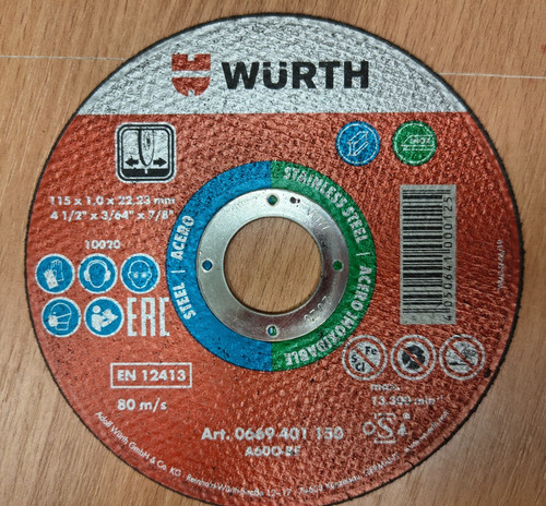 Dischi taglio 115mm - da, per