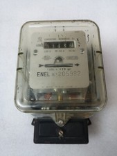 Contatore Elettrico Monofase Enel 76 Vintage Vecchio