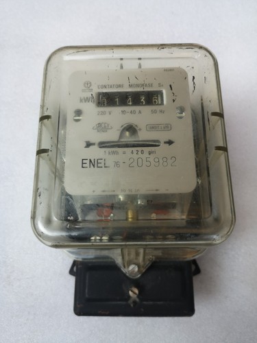 Contatore elettrico monofase - elettrico,