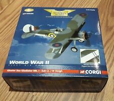 Corgi AA36202 Sub Lt Slitta Gloster Gladiatore Mk1 Flotta Air Arm 1 72 Edizione Limitata