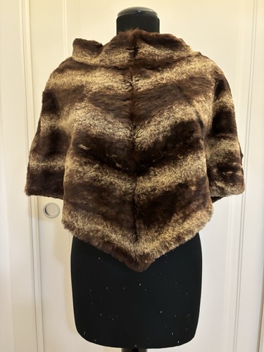 Poncho pelliccia lapin - poncho,