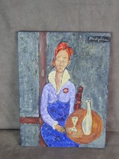 HUILE sur panneau, à la