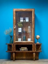 VETRINA ART DECO' JUGENDSTIL CRISTALLIERA ART NUVEAU LIBRERIA ESPOSITORE 900