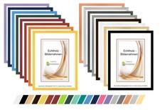 Cornice portafoto in vero legno Plano con vero vetro cornice per poster da 10x15 a 50x75