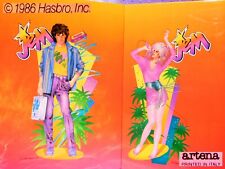 ?‍? JEM Holograms Rare Vintage 1986 2 QUADERNI Anelli Ring Folder RIO Cartoons