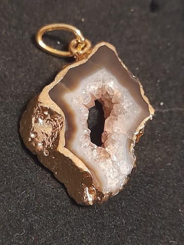 Ciondolo agata fetta geode - fetta,