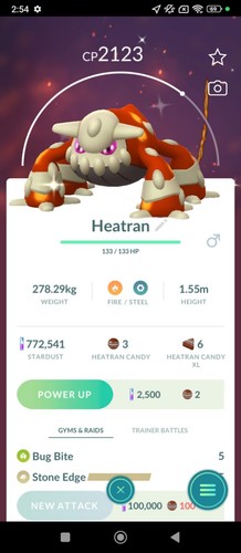 Heatran shiny legendary only - heatran,