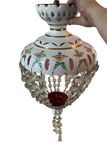 Lampadario antico vetro - lampadario, in