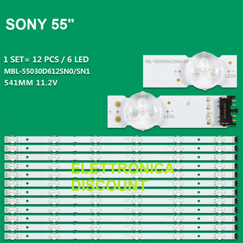 Kit barre strip led - 12, tv
