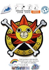 patch one piece manga iron on pirate flag toppa termoadesiva Thousand Sunny logo