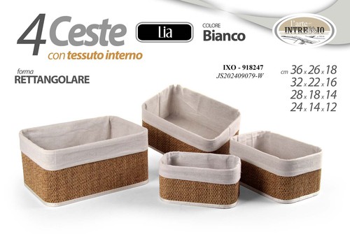 Cestini rettangolari ceste - cestini,