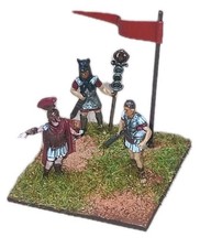 Soldatini Esci-1/72-Romani Gruppo Comando Plastic Painted Metal Bases