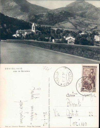 Covigliaio viaggiata anni - covigliaio,viaggiata,