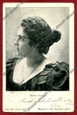 WANDA HERMES 01 ARTISTA MUSICA OPERA LIRICA viaggiata 1904 - EdIZ. BIDERI NAPOLI