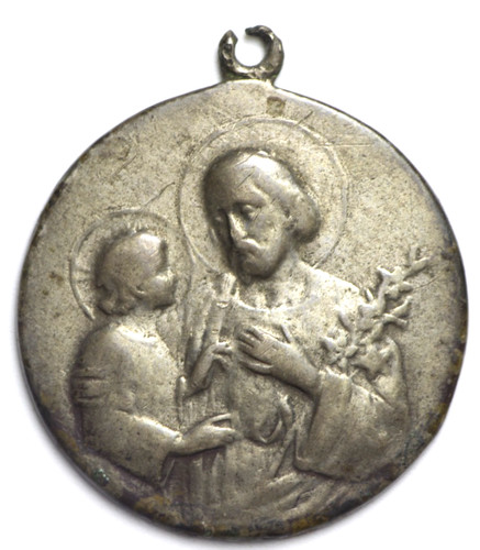 Medaglia religiosa con san - con,