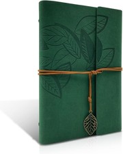 Quaderno appunti A5 in pelle ricaricabile, diario da viaggio in pelle, schizz...