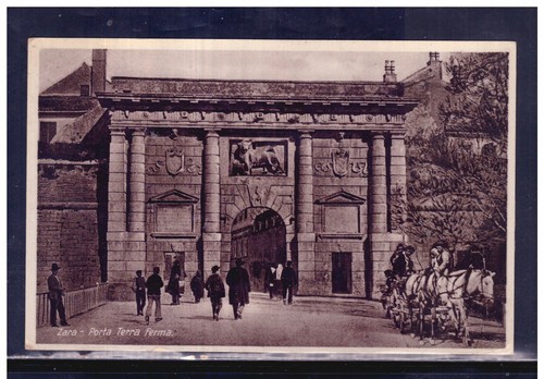 Cartolina colonie zara porta - cartolina,