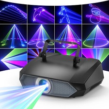 Proiettore laser RGB animato a batteria 3D luce di scena APP FAI DA TE DMX party DJ discoteca KTV