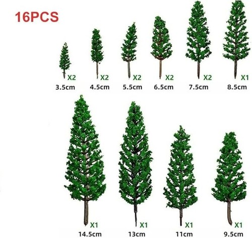 Confezione alberi per diorami - alberi,