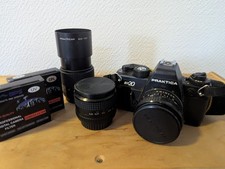 Pratico gioco refa BX20 + 3 obiettivi Pentacon filtro UV fotocamera reflex