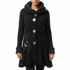 Cardigan donna L/XL nero misto