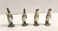 Lotto 4 Soldatini Russi in Piombo Del Prado-BATTAGLIA DI AUSTERLITZ 30-35MM 
