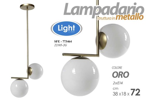 Lampadario luci metallo - lampadario, 2