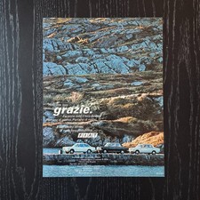 1968 #2 Fiat 124 / 125 - Original AD Advertising Pubblicità Vintage