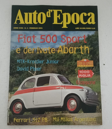Auto epoca 2001 fiat - d'epoca,