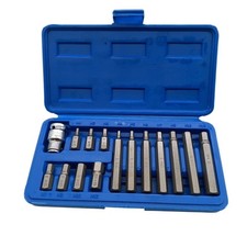 Chiavi a bussola esagonali 15 pezzi Attaco 1/2'' H4-H12 | Attrezzi Per Officina