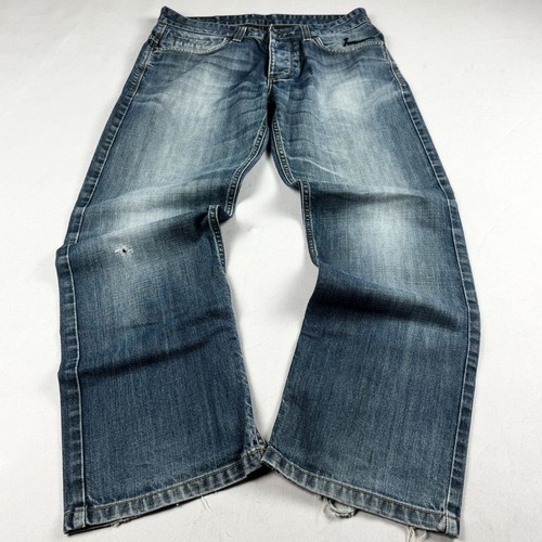 Jeans uomo vintage denim blu