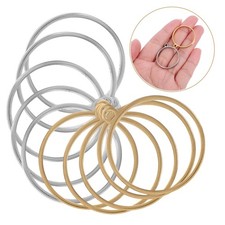  10 pezzi cornici con castone rotondo aperto sul retro in acciaio inossidabile