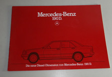 Brochure Mercedes Benz W201
