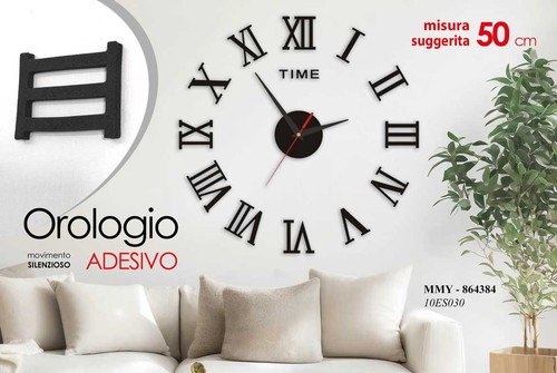 Orologio adesivo parete - adesivo, da