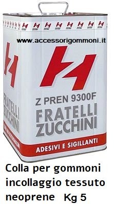 Colla per gommoni - in, tessuto