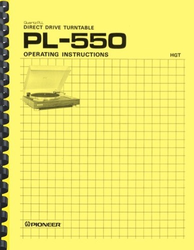 Pioneer 550 giradischi - pl-550,