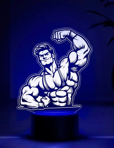 Lampada bodybuilder luce - 3d,