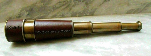 Telescopio vintage ottone - vintage, in