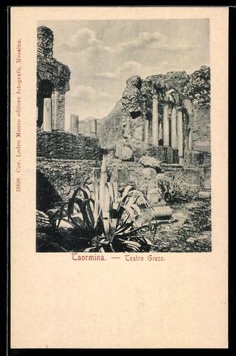 Cartolina taormina teatro - cartolina,