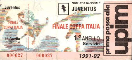 Biglietto finale coppa italia - finale,