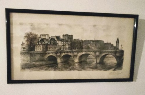 Dessin original signé claude - dessin,