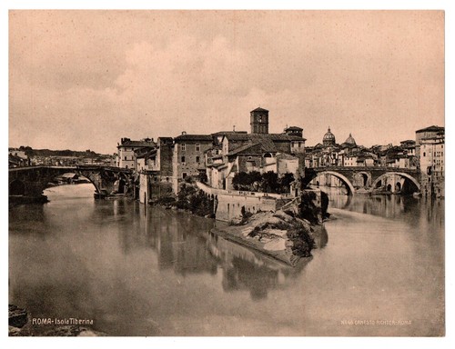 Rara stampa epoca roma isola - epoca,