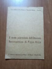 IL RITRATTO PALERMITANO DELL'OTTOCENTO - RETROSPETTIVA DI PIPPO RIZZO 1966