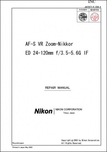 Nikon afs nikkor 120mm - vr-nikkor, 24-120mm
