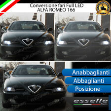 CONVERSIONE FARI FULL LED ALFA ROMEO 166 MK1 16000 LUMEN 6000K BIANCO CANBUS