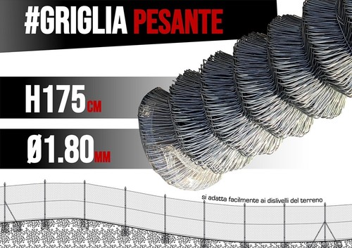Rete griglia zincata - rete, pesante