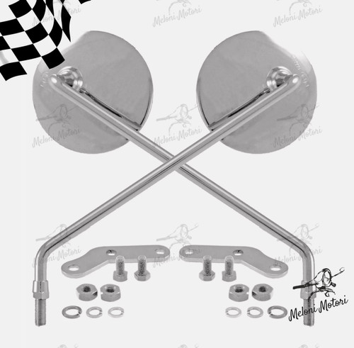 Coppia specchietti cromati - specchietti,