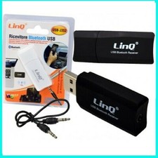 TRASMETTITORE RICEVITORE AUDIO BLUETOOTH WIRELESS USB SMARTOHONE TABLET VIVAVOCE