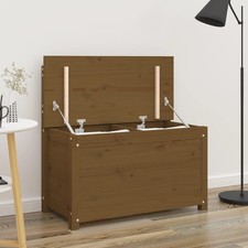 vidaXL Panca Marrone Ambra 80x41x77 cm in Legno Massello di Pino